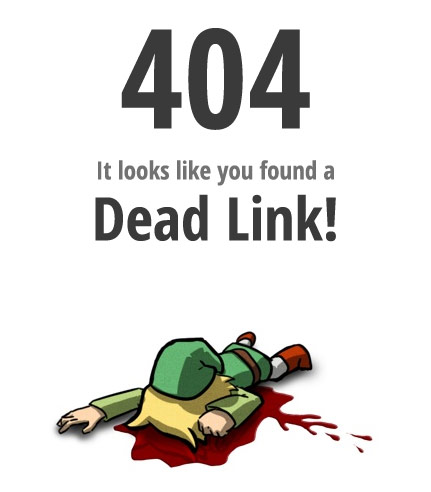 Error 404: You found Dead Link!